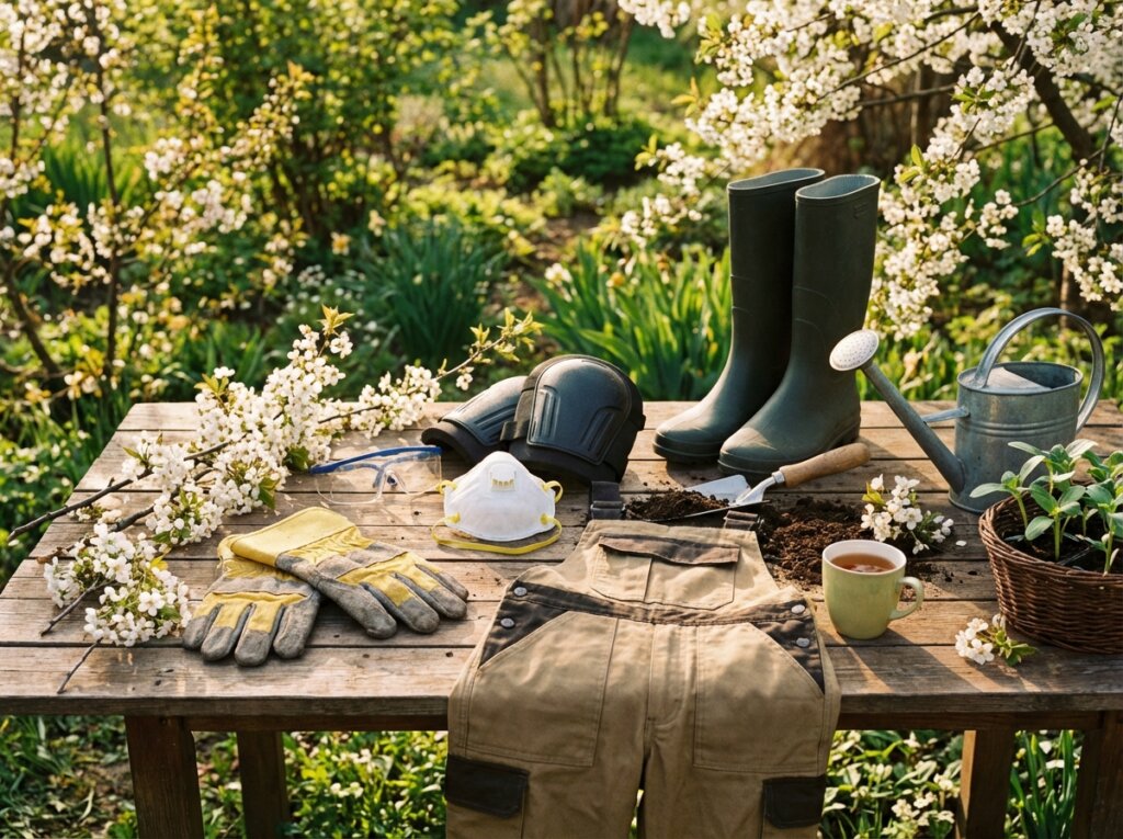 Какие средства индивидуальной защиты нужны в саду весной?